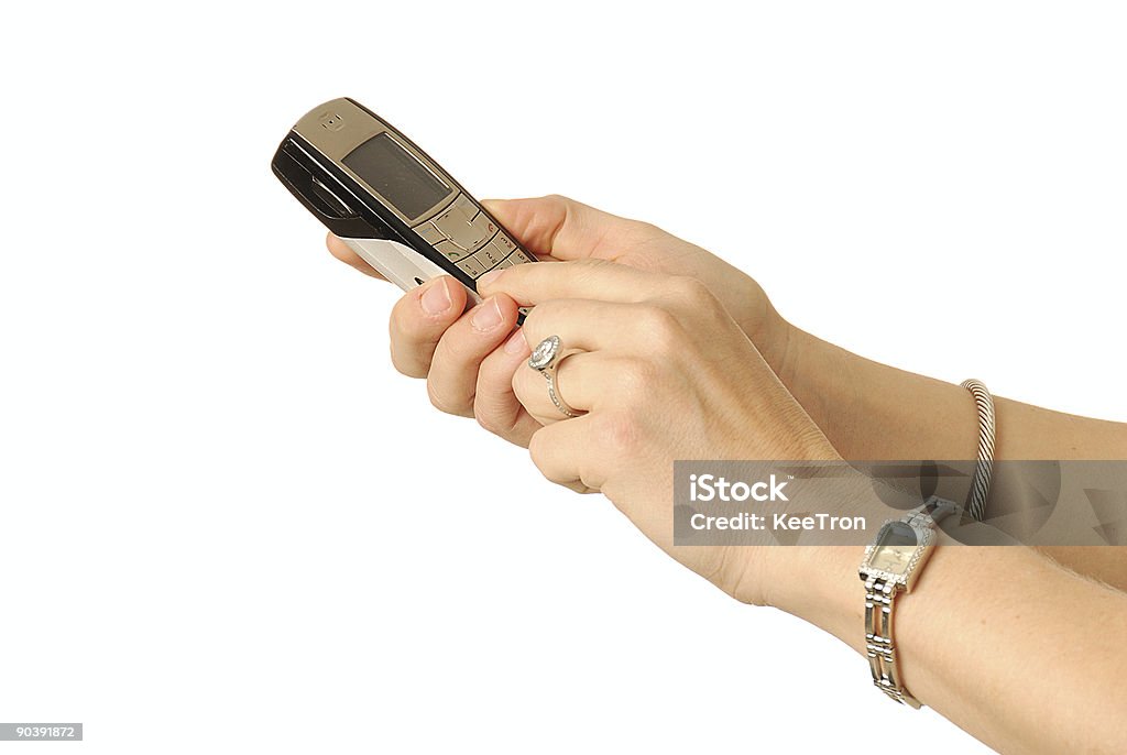 Dailing um celular - Foto de stock de Discar royalty-free