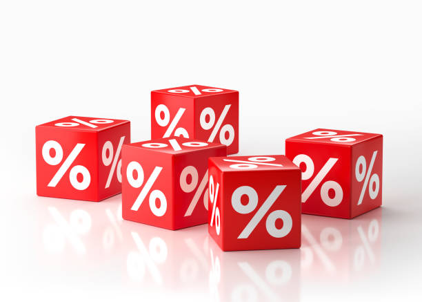 istock Sale Concept - Red Cubes With Percentage Symbols 903919674
