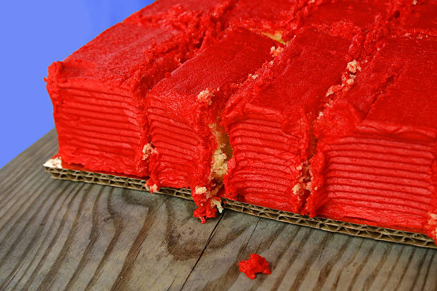 Red cake stock photo