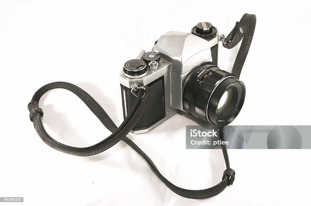 Antiga Câmera mecânico - Foto de stock de Abertura royalty-free