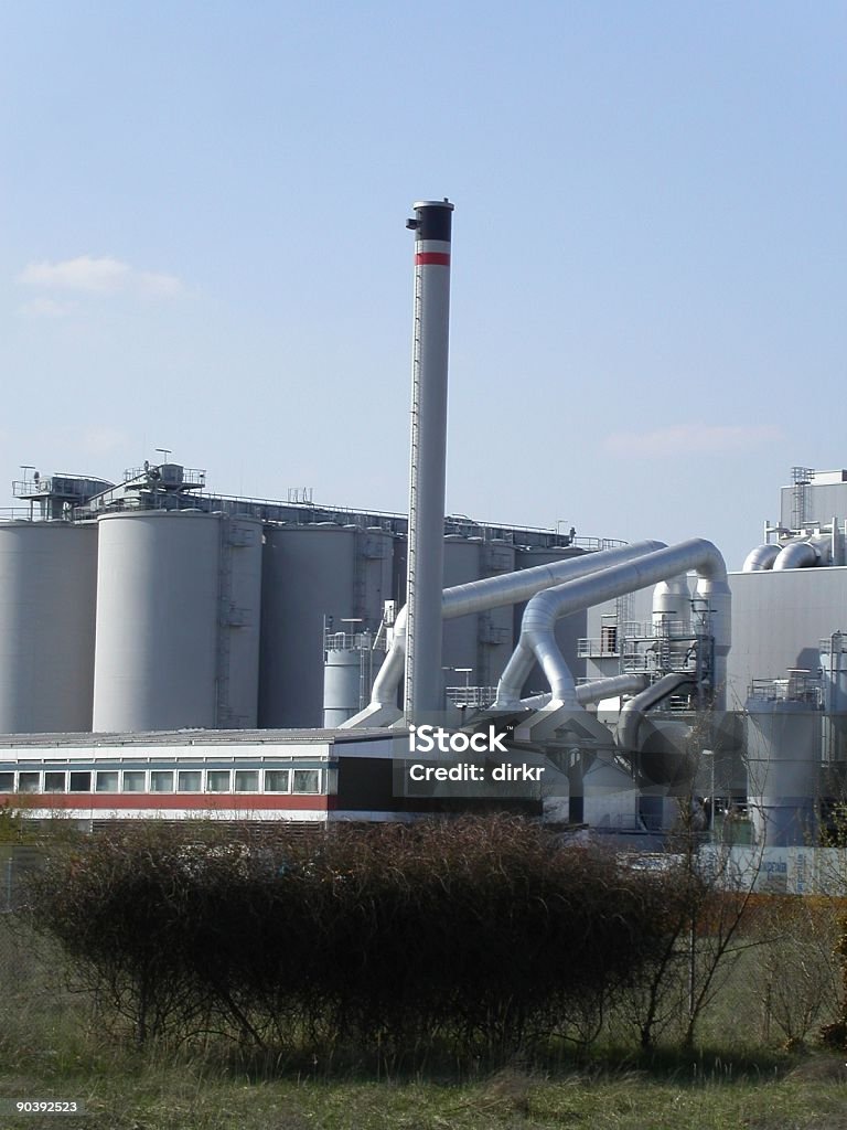Legno power plant - Foto stock royalty-free di Anidride carbonica