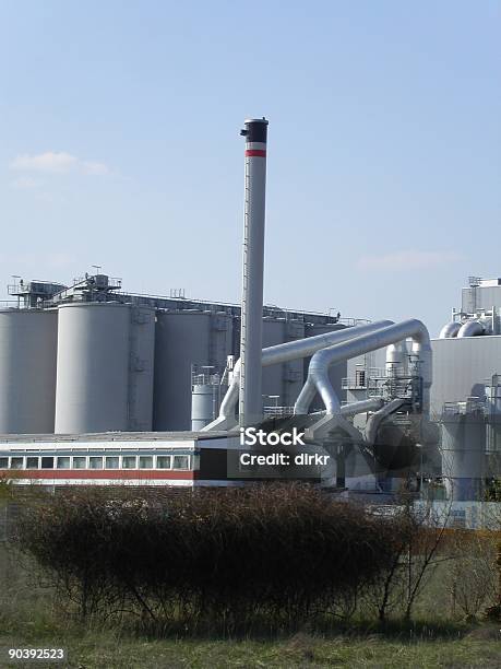 Legno Power Plant - Fotografie stock e altre immagini di Anidride carbonica - Anidride carbonica, Argentato, Beige