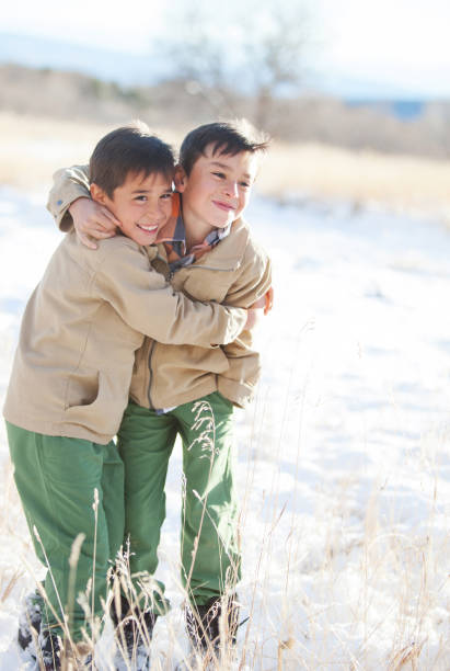 istock Young Brothers Having Fun in High Altitude Snow 903926050