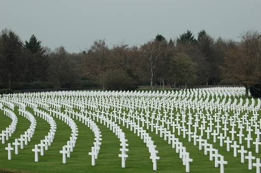 Military cemetery in  Henri-Chapelle, belgium. Near Aubel.