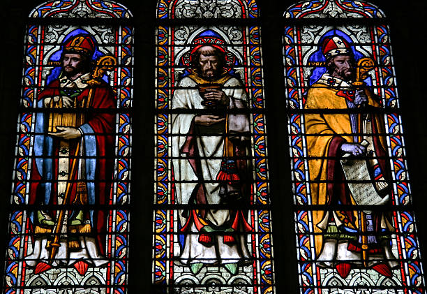 istock Notre Dame de Paris Stained Glass 90394100