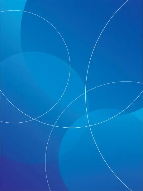 Vector illustration of Abstract Blue circle Background