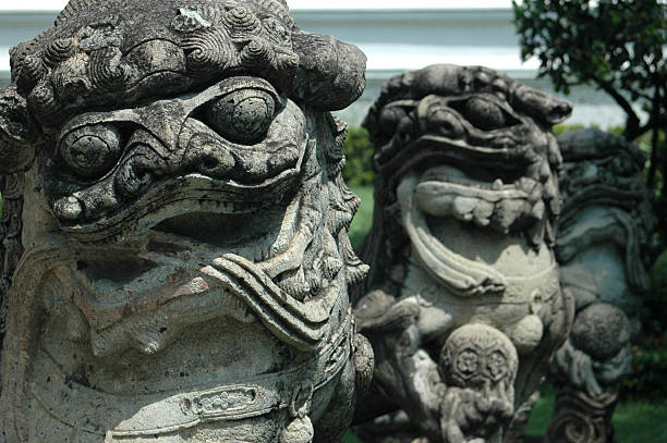 istock Thai gardian Wat Arun Bangkok Thailand 90394750