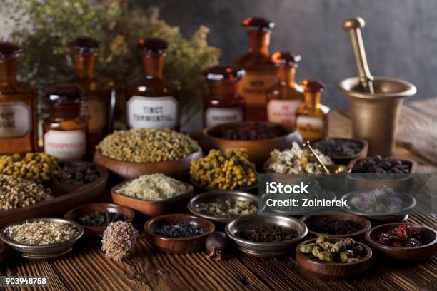 Natural Medicine Stock Photo - Download Image Now - Herb, Medicine, Store