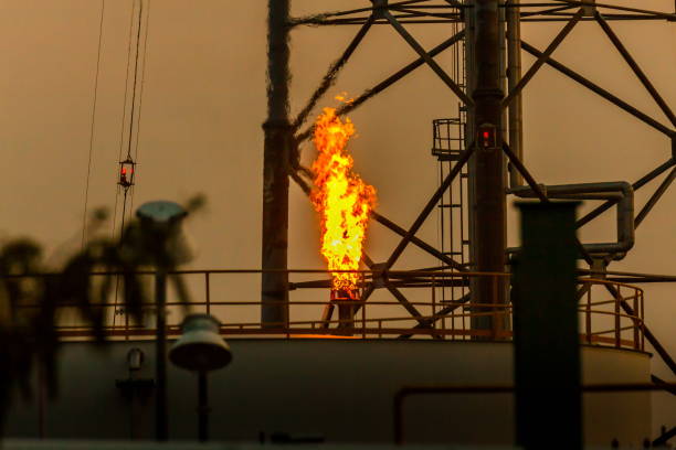 istock Oil and gas refinery industrial. 903950072