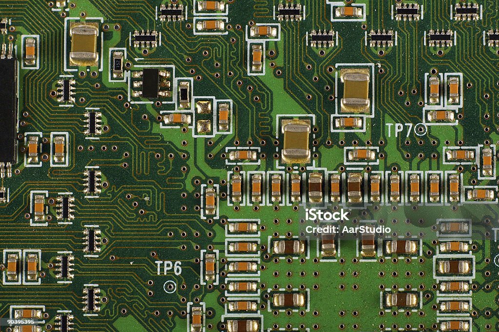 PC de circuit électrique - Photo de Abstrait libre de droits