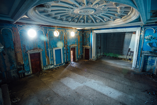Old abandoned winter theater, Gagra, Abkhazia.