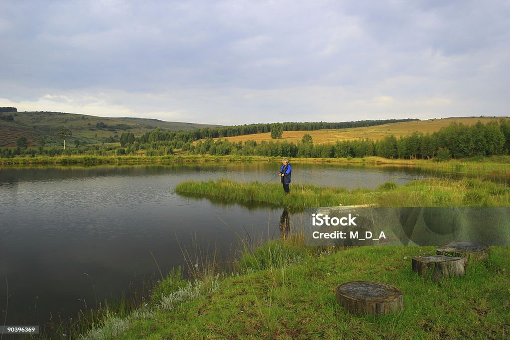 Trout fishing  Adult Stock Photo