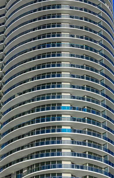 istock Long Round Balconies on Miami Tower 903963860