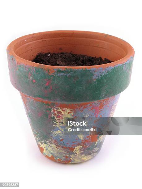 Photo libre de droit de Flowerpot banque d'images et plus d'images libres de droit de Cache-pot - Cache-pot, En argile, Image en couleur