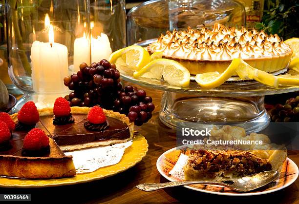 Chef Bubbies Desert Combo Stock Photo - Download Image Now - Baked Pastry Item, Cake, Candle