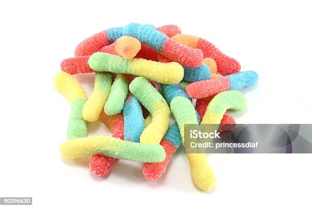 Gummy Worms Stock Photo - Download Image Now - Candy, Color Image, Copy Space