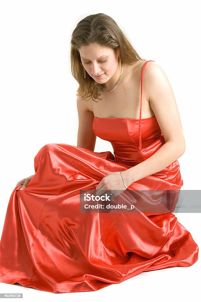 Piękny jedwab sukienka - Zbiór zdjęć royalty-free (20-24 lata)