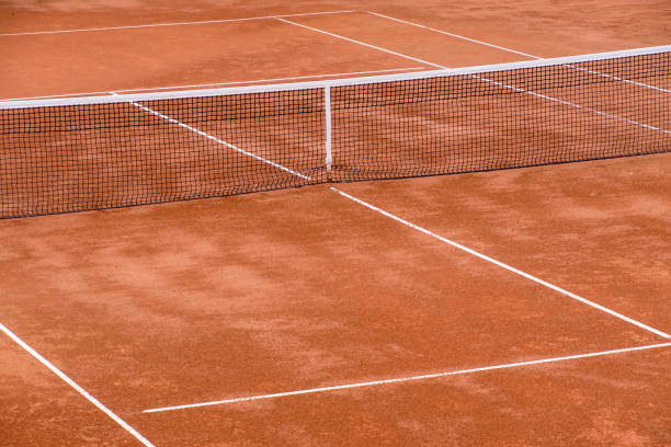 istock High Angle View Of Net On Tennis Court 903968960