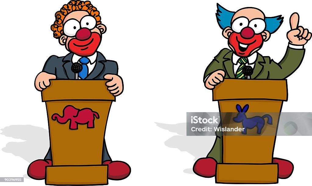 El Debate político - Ilustración de stock de Campaña política libre de derechos