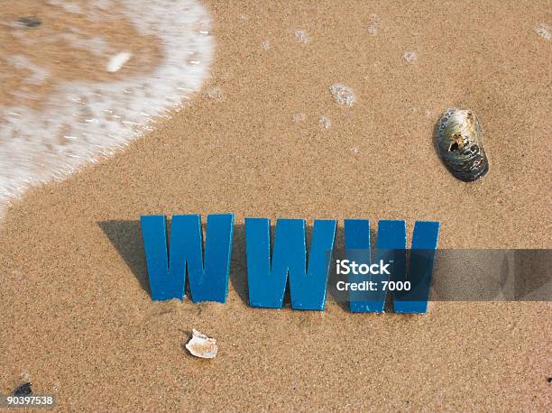 Letters In The Sand Stock Photo - Download Image Now - Alphabet, Animal Shell, Beach