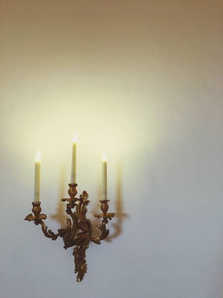 istock Close-Up Of Illuminated Lamp Against White Background 903982208