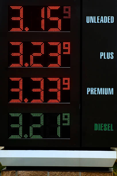 tabela de gasolina - gazoline imagens e fotografias de stock