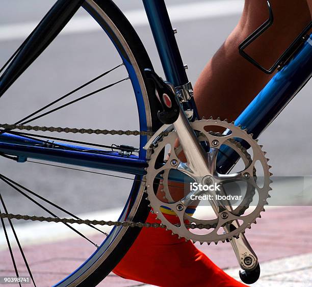Manovella - Fotografie stock e altre immagini di Bicicletta - Bicicletta, Blu, Catena