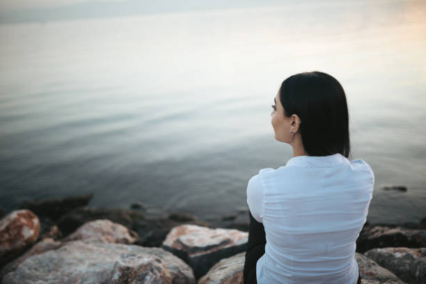 istock Woman relaxing looking away 903992958