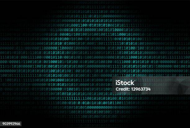 Binary Code Abstract Background Digital Communication Code Stock ...