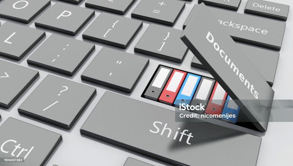 Opendocument Button Design 3d Open Documents Button With Folders Stock Photo - Download Image Now ...