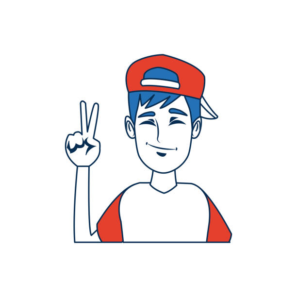 Portrait Funny Guy Cartoon Young People Profile Stock Illustration -  Download Image Now - Adult, Adults Only, Avatar - iStock