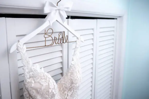 Photo of Wedding Dress hanging