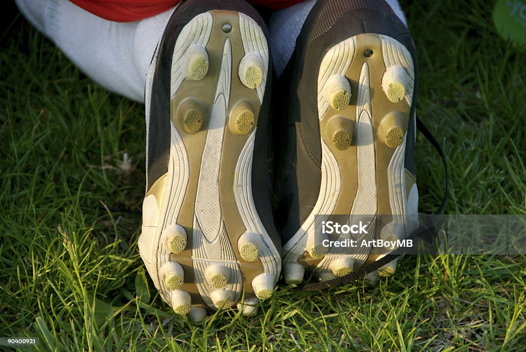 Scarpe da calcio scarpe - Foto stock royalty-free di Scarpe da calcio