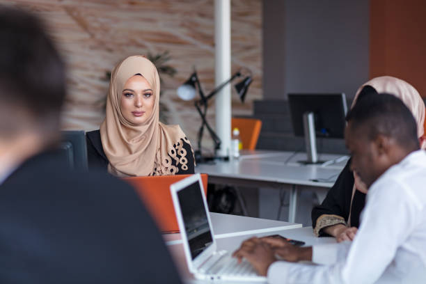 istock Startup business people group working everyday job at modern office. 904009532