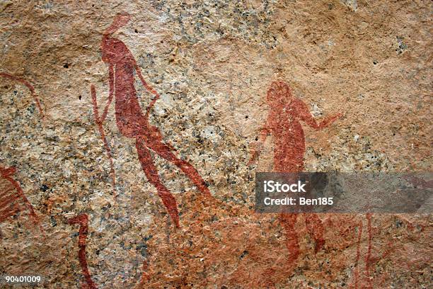 Foto de Bushmen Pinturas Rupestres e mais fotos de stock de Caçador - Papel Humano - Caçador - Papel Humano, Pintura rupestre, Damaraland