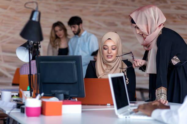 istock Startup business people group working everyday job at modern office. 904018840