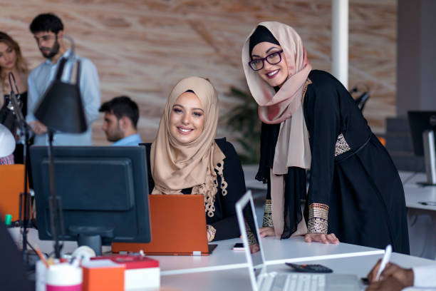 istock Startup business people group working everyday job at modern office. 904019358