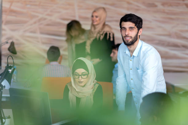 istock Young business people working at office on new project. startup, concept , team 904022010