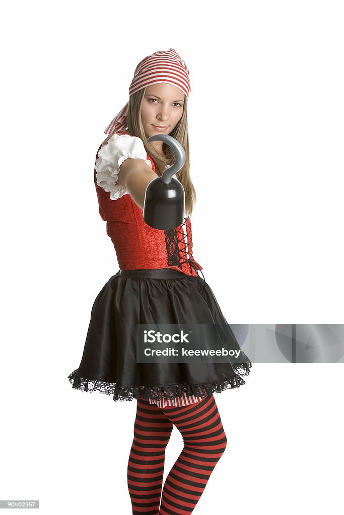 Pirate mit Haken - Lizenzfrei Frauen Stock-Foto