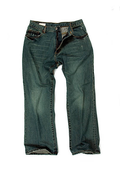 istock Baggy Straight-Leg Jeans on White Background 90402769
