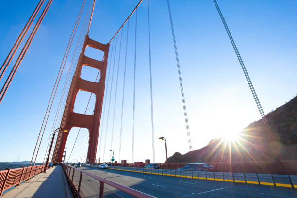 istock gold gated bridge in sunny sky 904028550