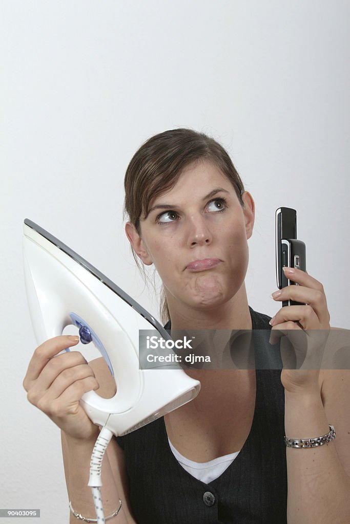 Housework Or Business  Adult Stock Photo