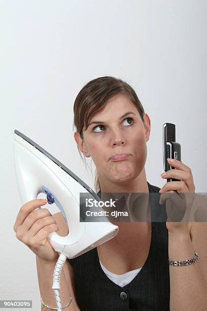 Housework Or Business Stock Photo - Download Image Now - Adult, Beautiful People, Beautiful Woman