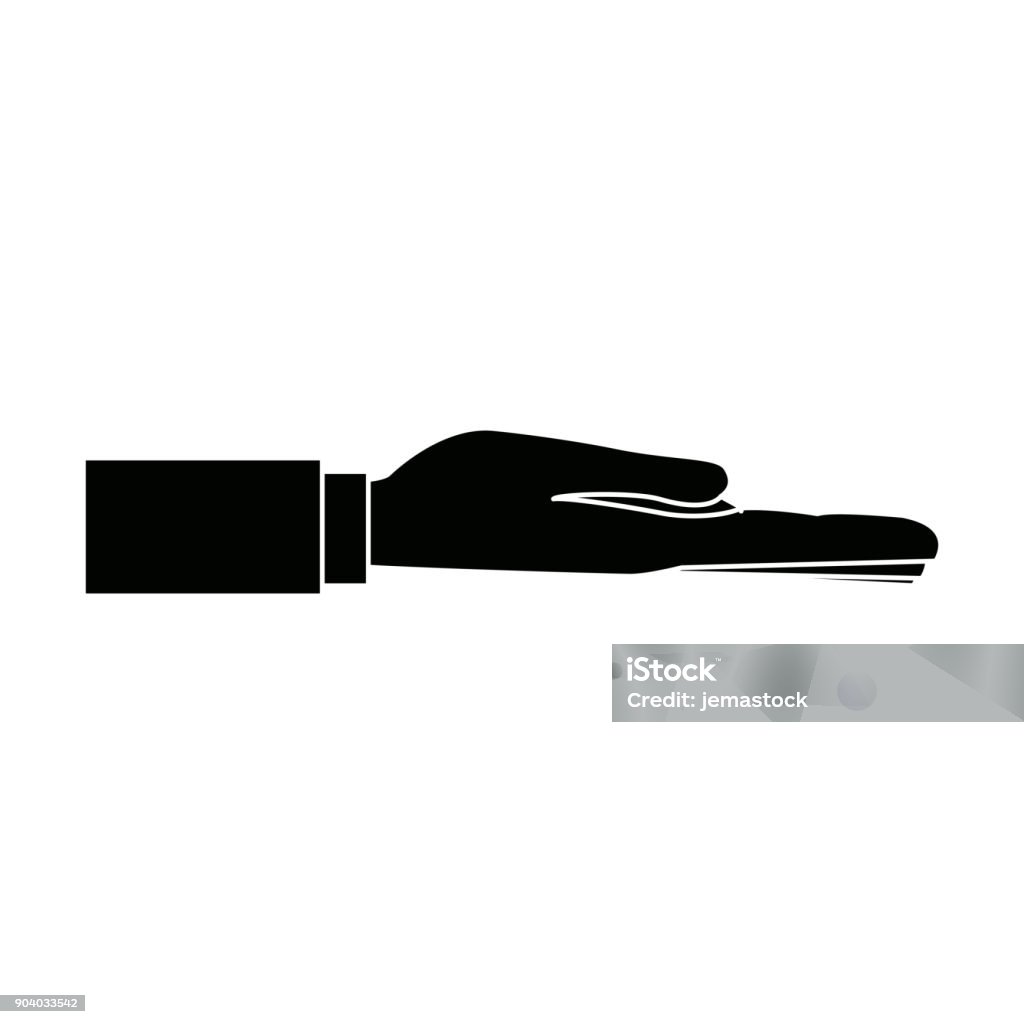 Extend Hand Extended Hand Ready To Accept Gesture Stock Illustration - Download ...