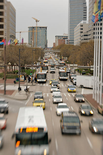 Baltimore rush hour stock photo