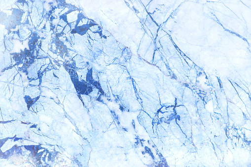 Blue marble texture in natural pattern with high resolution for background and design art work. Blue stone floor.