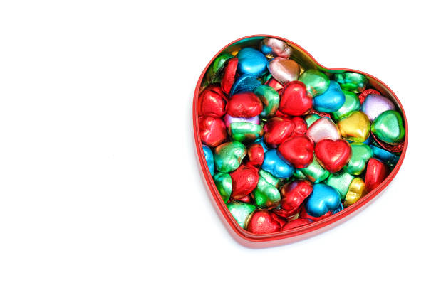 istock a box of heart-shaped chocolate candies 904036394