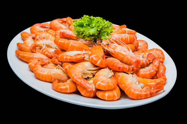 istock Fresh shrimp and grill prawn, fresh seafood for dinner 904036406
