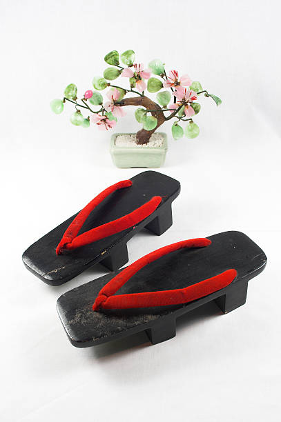 istock Japanese Shoes and Bonsai Tree 90403783