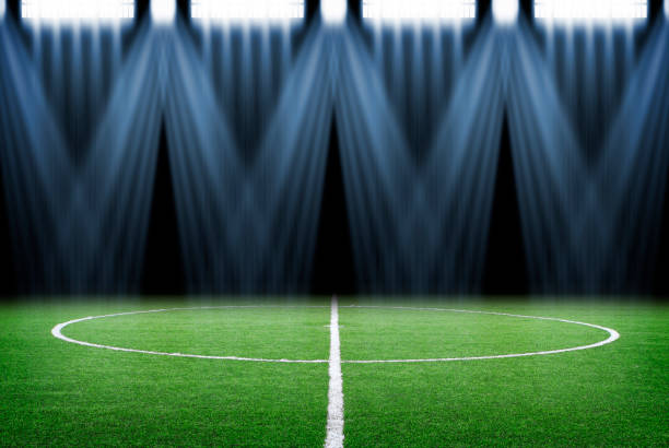 soccer field stock photo